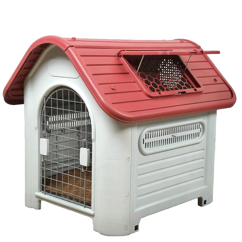 Plastic Pet Dog House Luxury Design Multi-Size Foldable Indoor Waterproof Outdoor