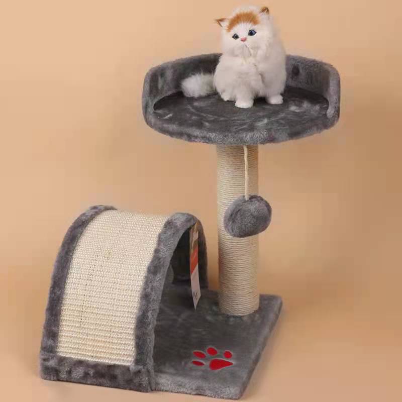 Multi-color cat tree sisal cat scratching post for Kitty