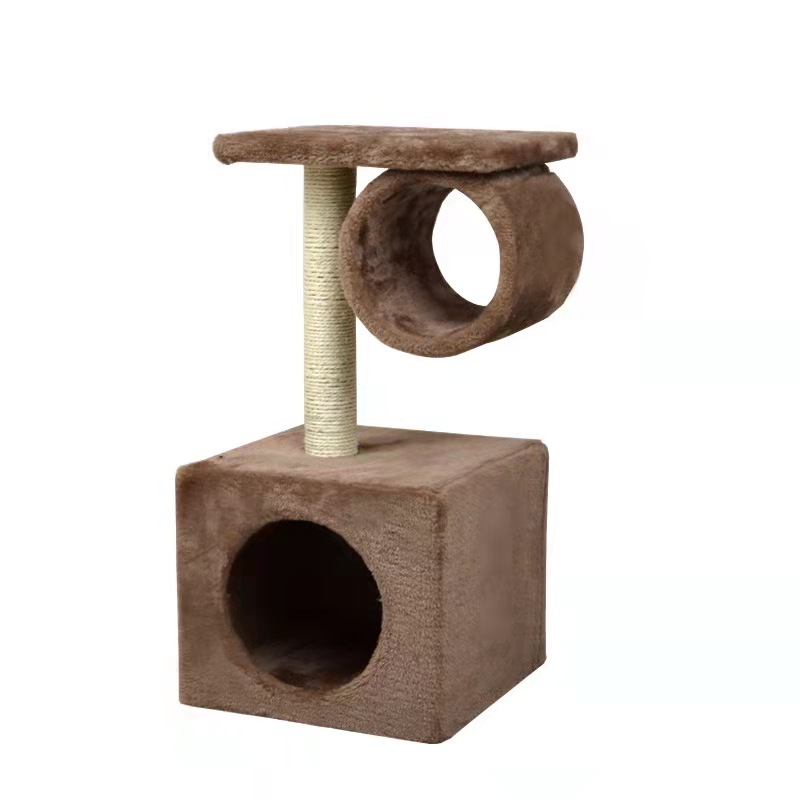 New Cat Tree With Pet Bed Home Cat Tree Tunnel Cat Condo House For Kitty