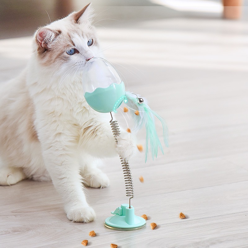 Cat Toy Leaky Food Tumbler Catnip Feeder Playing Cat Toys