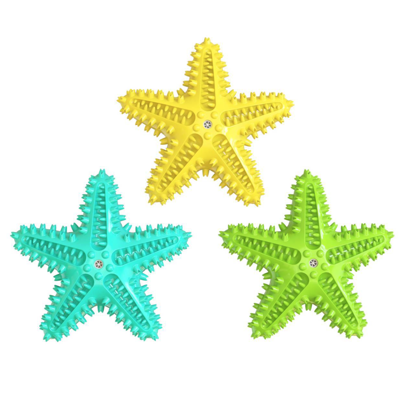 Amazon Hot Selling Sea-star Shape with Cheap Price Pet Dental Toothbrush Cleaning Care Dog Chew Toy