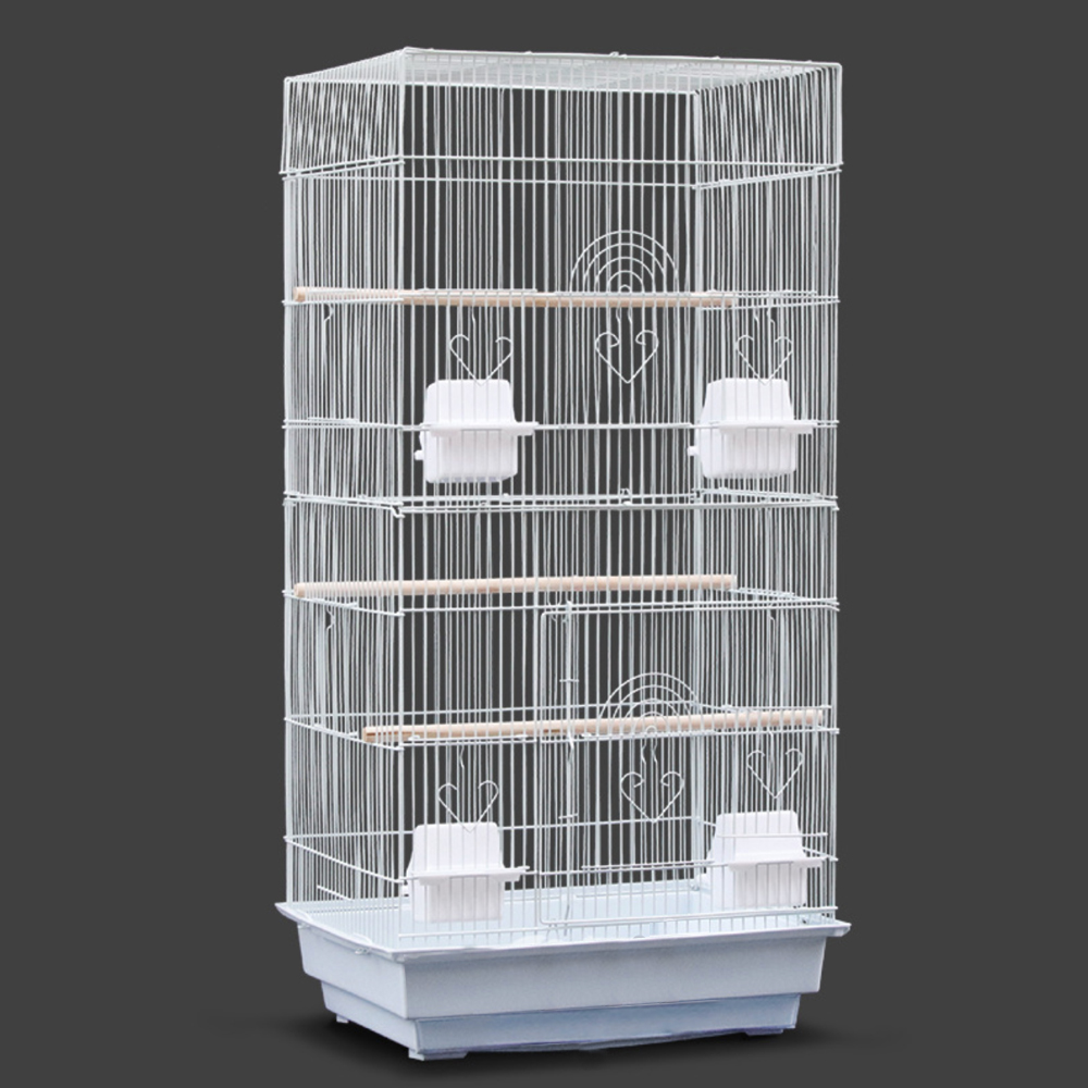 Parrot Bird Cage House Bird Supplies Use for Indoor Pet Metal Cockatiel Macaw Cockatoo Bird Crate Cage