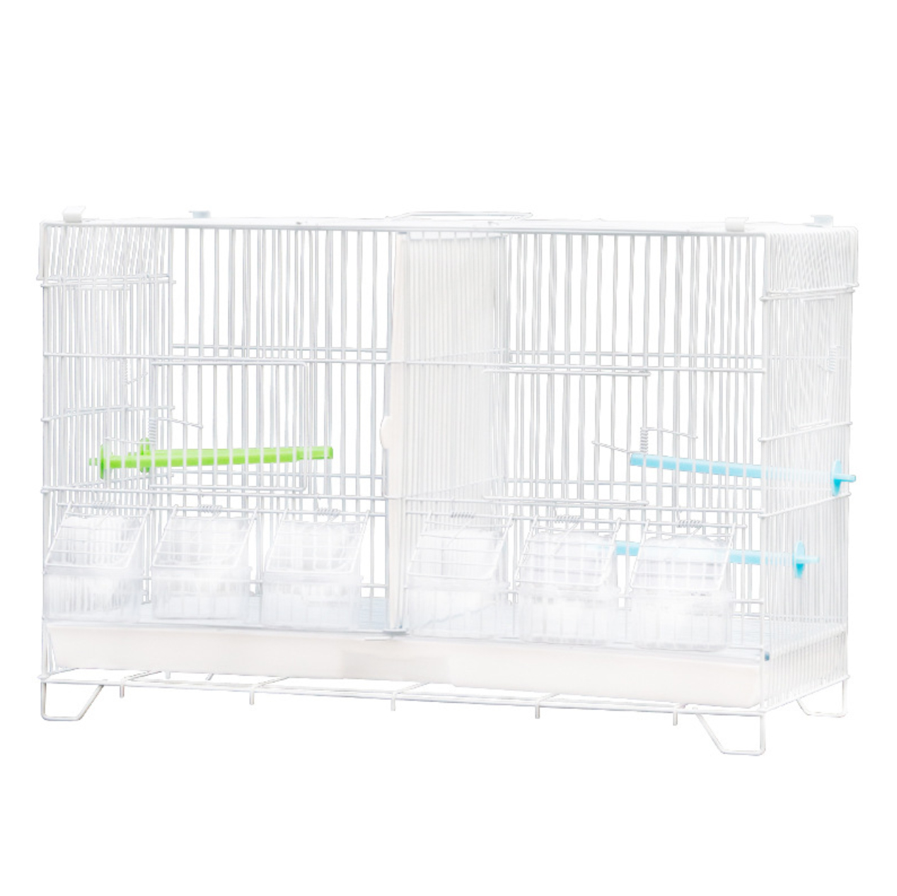 Foldable Square Parrot Pet Cage Made Wire Bird Cage Parrots Breeding Bird Cage with food bowls