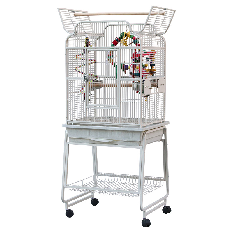 Elegant antique breeding bird cage plexiglass bird cage for canary Eco-house Middle Parrot Pet Iron Bird Cage Trade